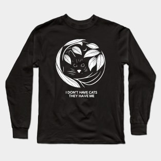 gatos y dueños Long Sleeve T-Shirt